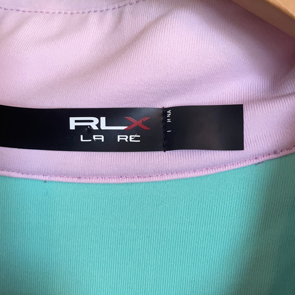 Ralph Lauern RLX Golf Shirt - Purple and Sea Foam Green Color - Picture 2 of 8